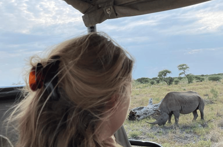 Spot rhinos in their natural habitat