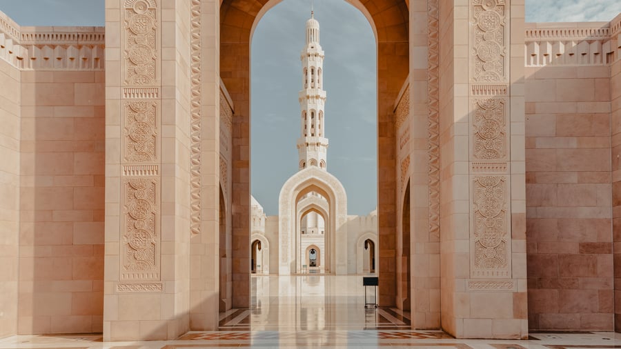 Sultan Qaboos moskéen i Muscat, Oman