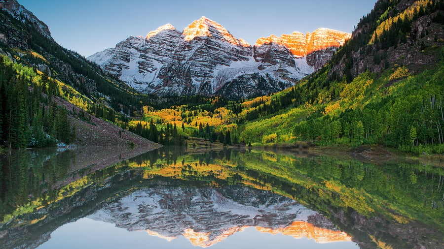 Maroon Bells Lake ved Aspen