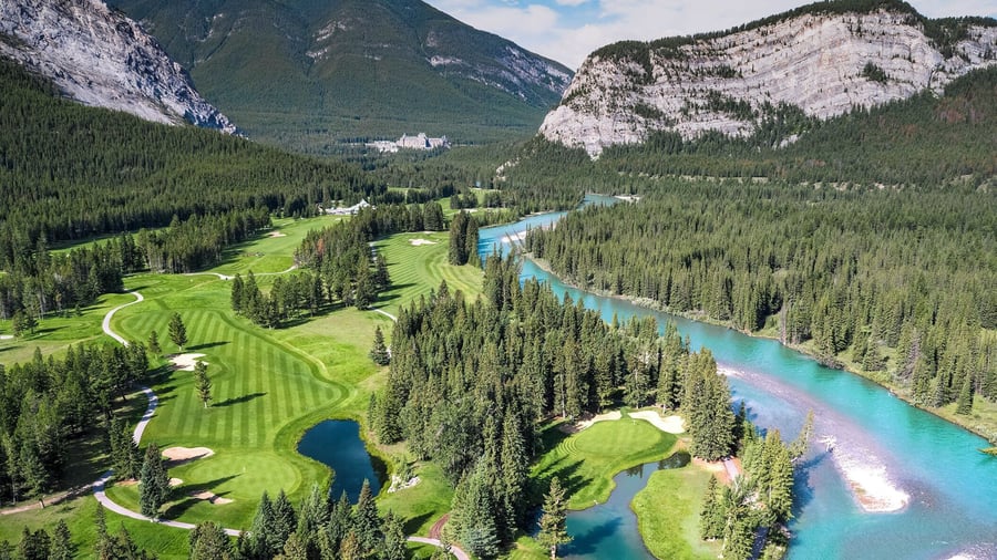 Golfbane ved Fairmont Banff Springs Hotel