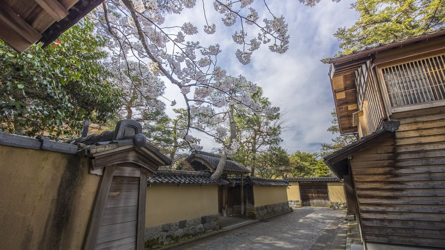 Nagamachi-distriktet i Kanazawa