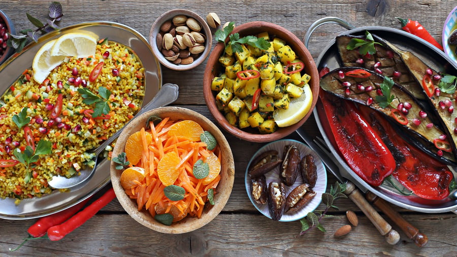 Traditionella afrikanska rätter 