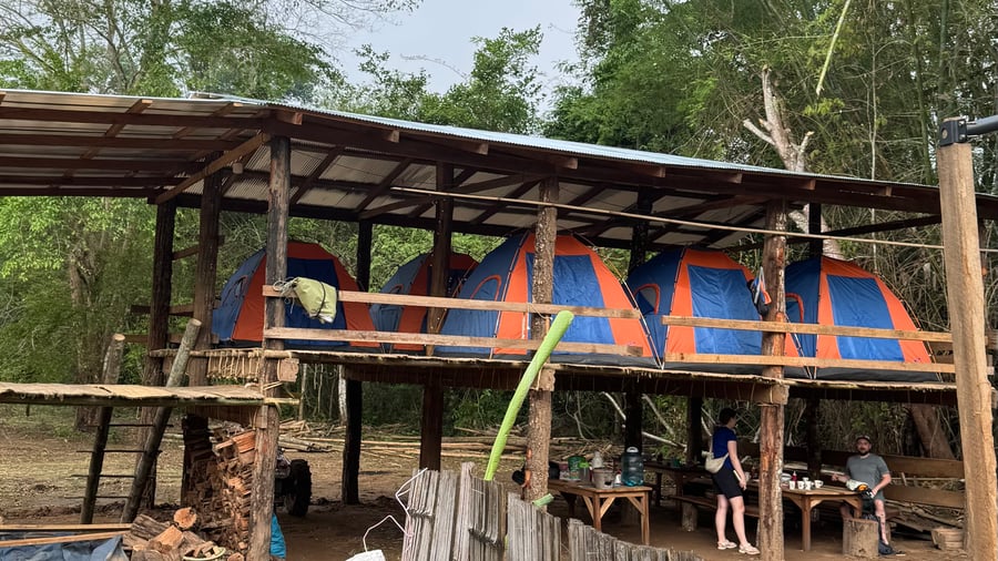 Camp site in the jungle