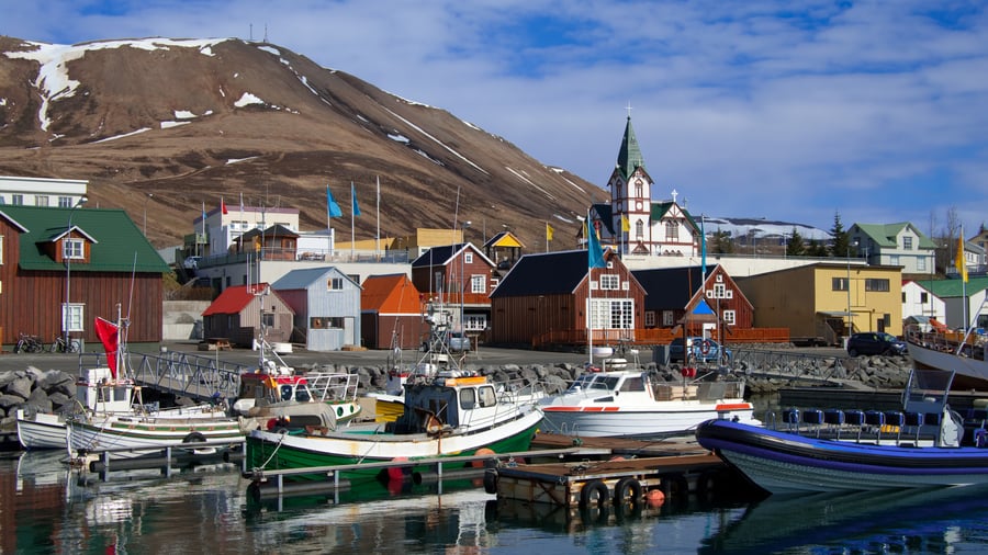 Sjarmerende landsbysamfunn i Husavik