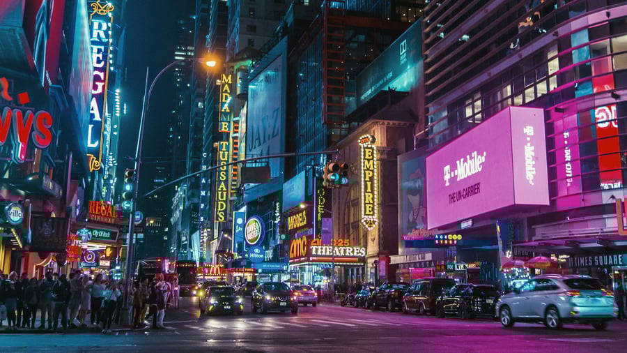 Farvel til Times Square og New York