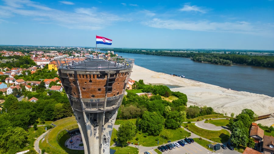 Vandtårnet ved Vukovar, Kroatien