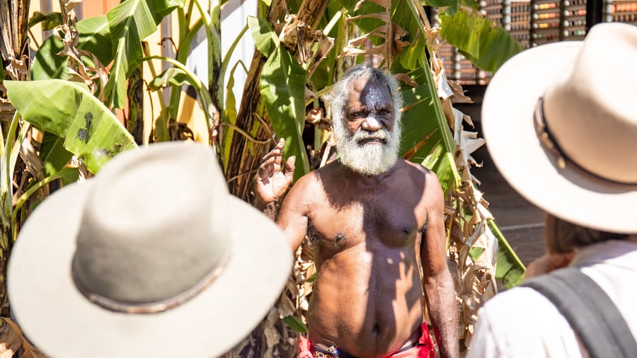 Lokal aboriginer på Tiwi Islands