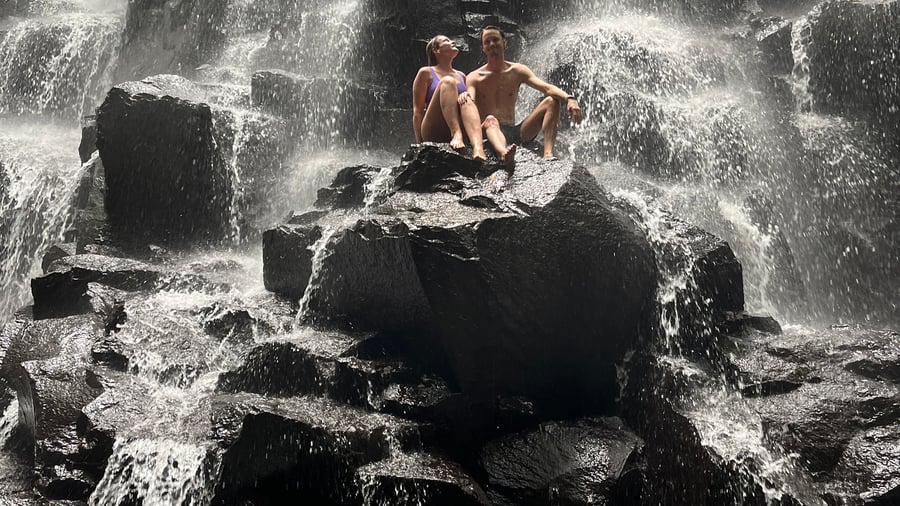 Jaga vattenfall på Bali.