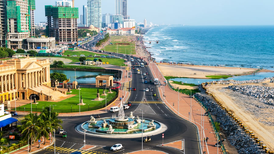 Kustpromenaden i Colombo