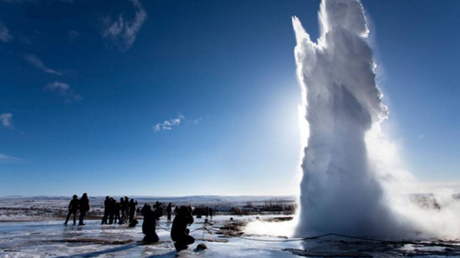 Geyser on golden circle