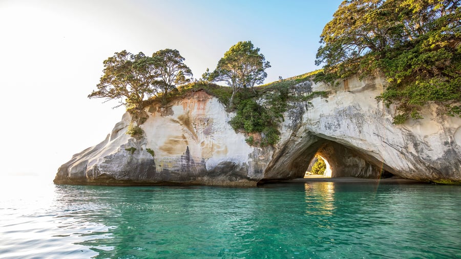 Cathedral Cove på Coromandel-halvön
