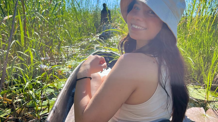 Explore by a mokoro in the Okavango Delta