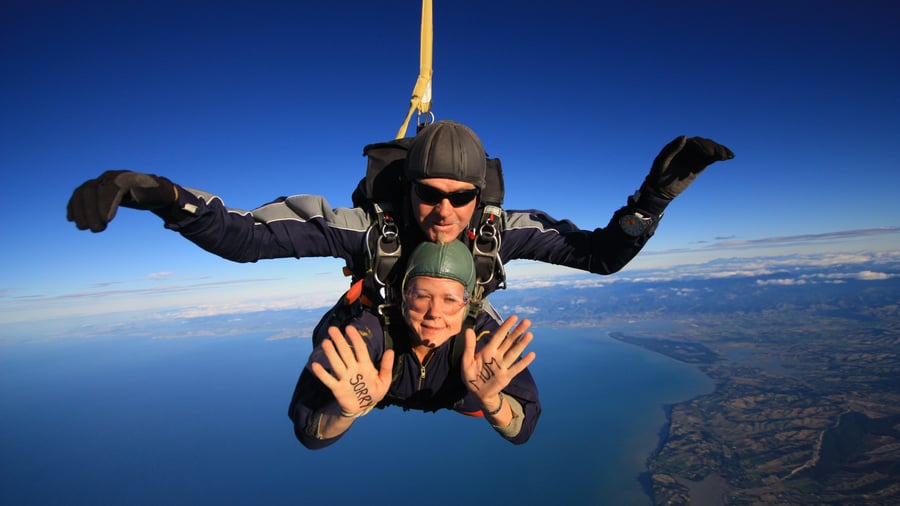 Go skydiving in New Zealand