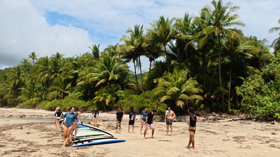 Surf lesson in Costa Rica