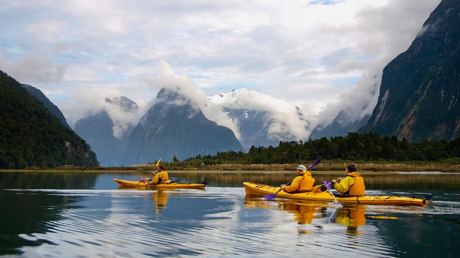 Avontuur in Milford Sound, Nieuw-Zeeland