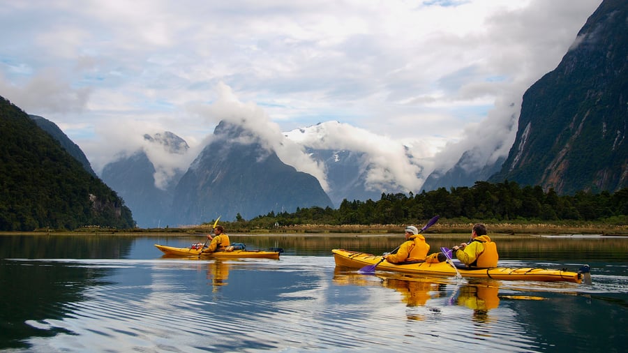 Adventure in Milford Sound, New Zealand