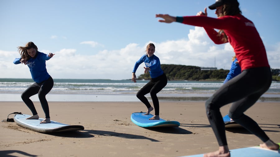 Werk bij een surfschool
