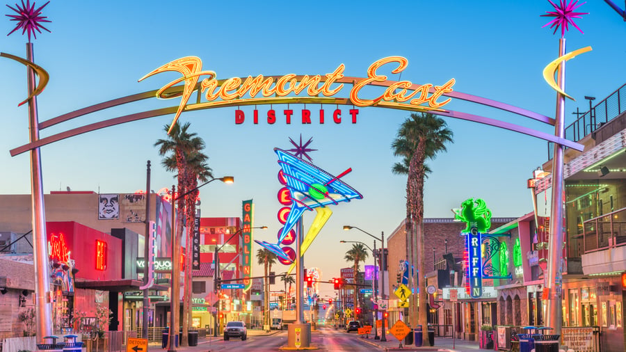 Upplev Las Vegas kasinon och neonskyltar