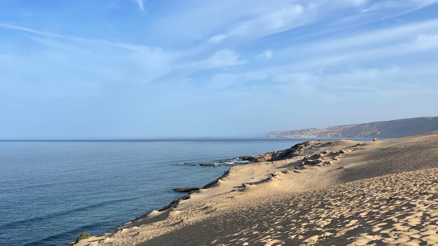 Taghazouts vilda kustlandskap