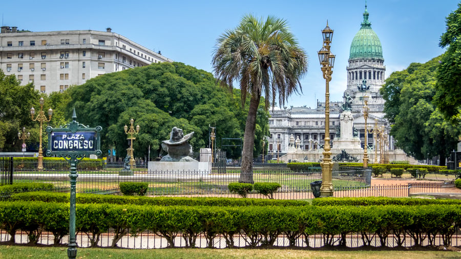 Plaza Congreso i Buenos Aires