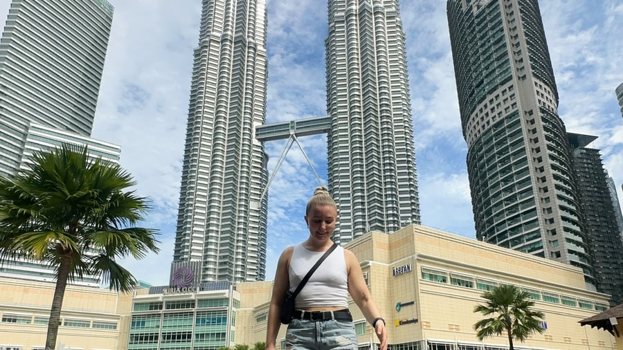Girl exploring Kuala Lumpur