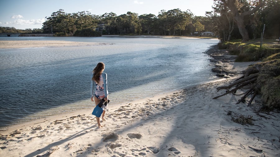 Fine sandstrande i Jervis Bay