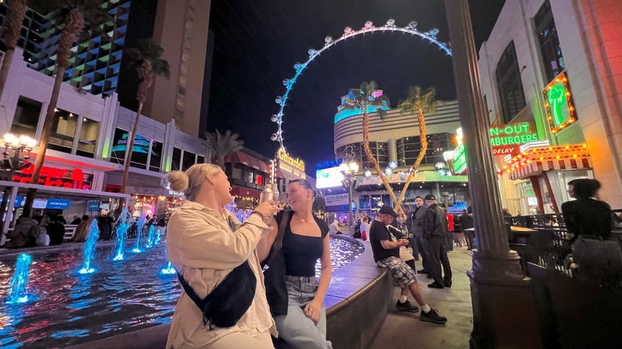 Las Vegas om kvelden