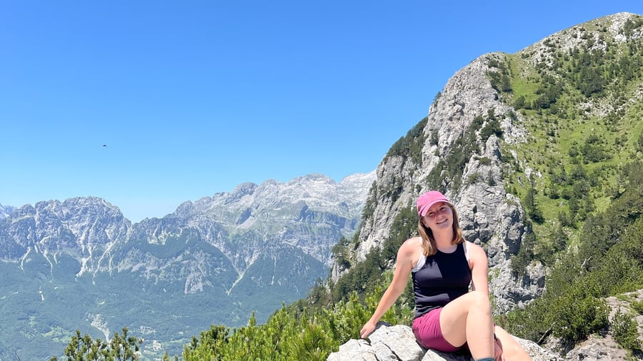 Joinh hiking trips in Albania.