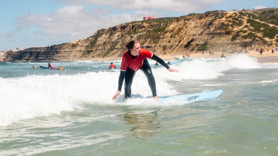 Go on a surf holiday to Portugal