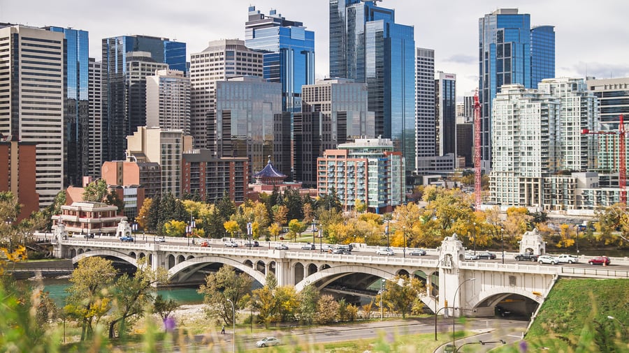 Skyline i Calgary
