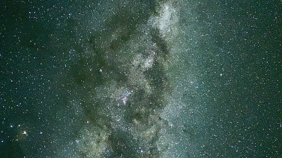 Starry night sky