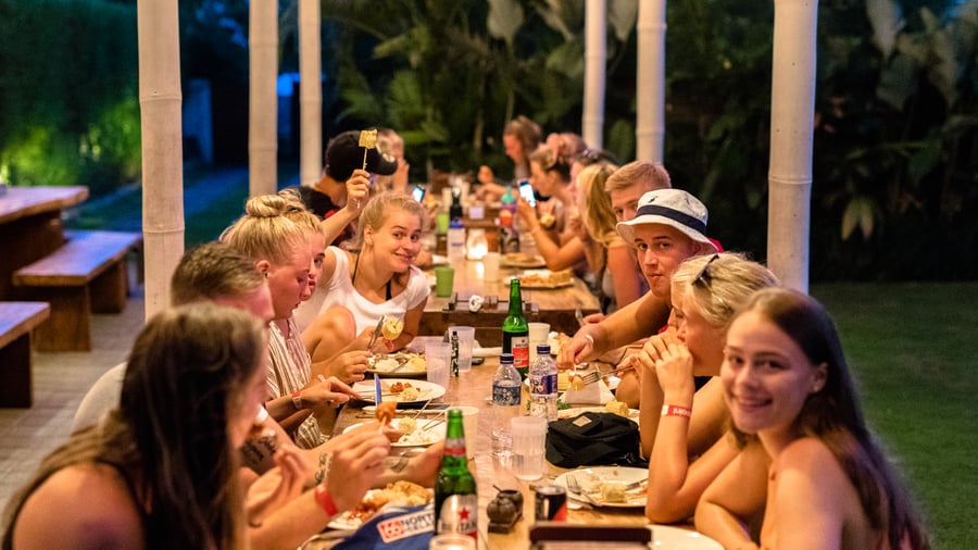 Connect with new people over meals. 