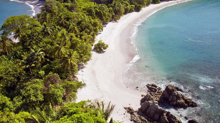 Paradisstrand i Manuel Antonio nationalpark