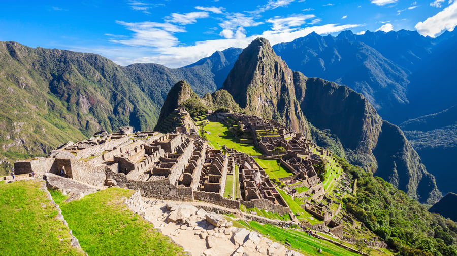 Machu Picchu bygget af inkaerne
