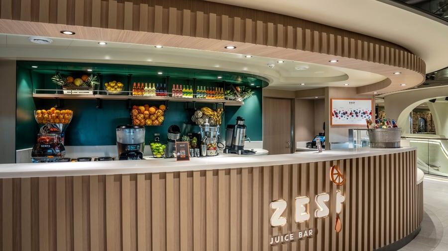 Zest, juicebar ombord på MSC World of America