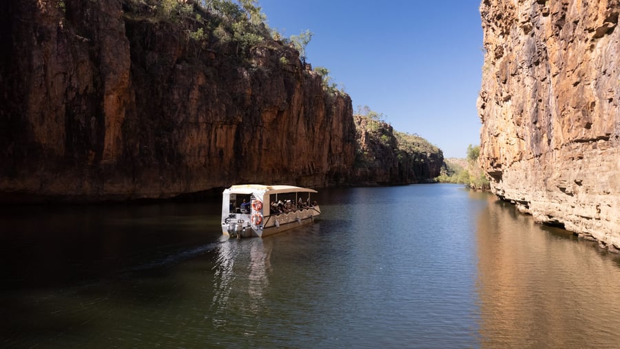Sejltur i Katherine Gorge