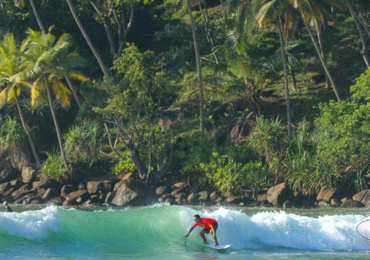 Surfer på Sri Lanka