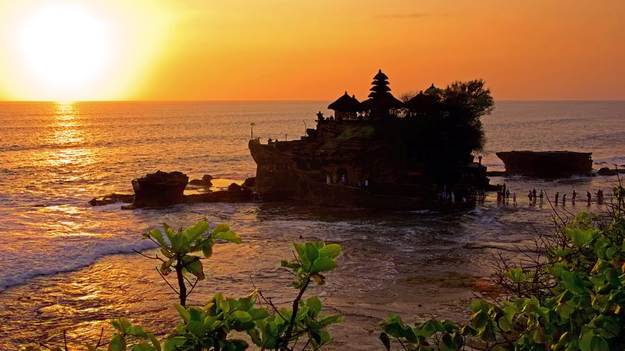 Tanah lot-templet på Balis vestkyst