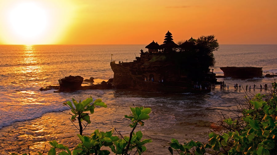 Tanah lot-templet på Balis västkust