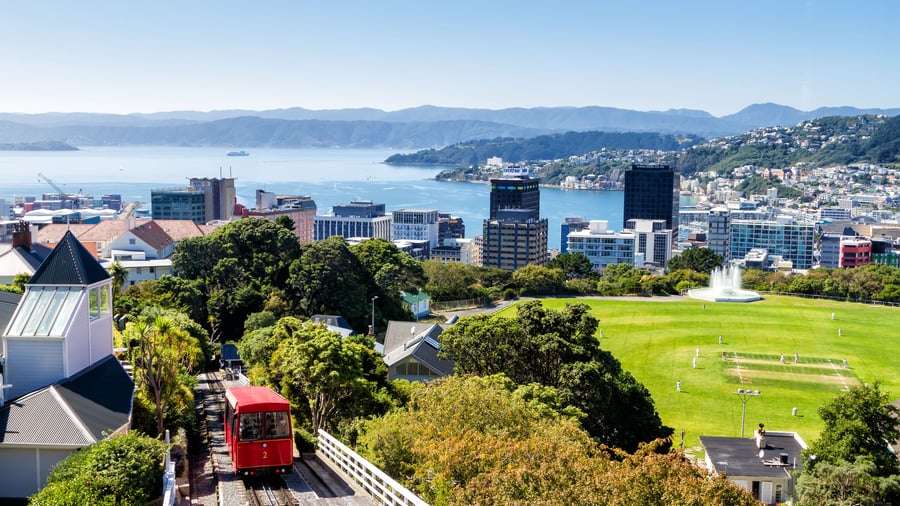 Kabelbanen til Botanisk Have i Wellington