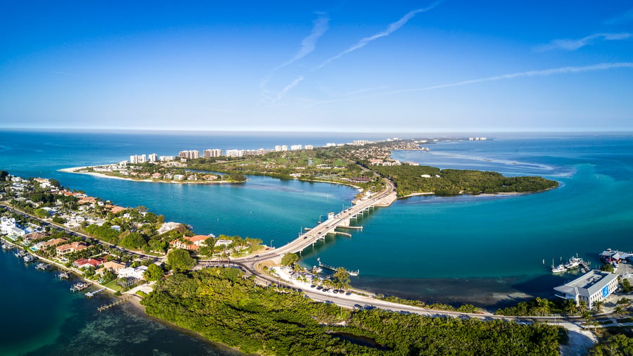 Sarasota Longboat Key ved Sarasota i Florida