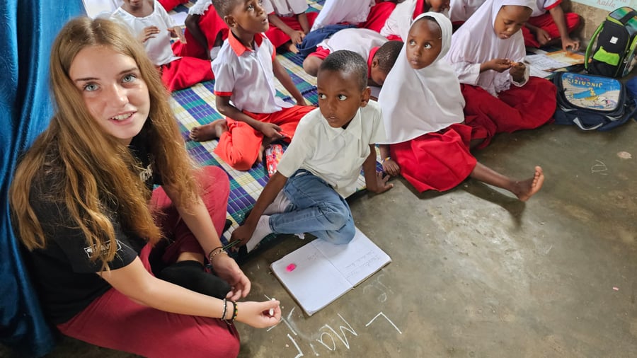 Volunteering at a kindergarten in Zanzibar