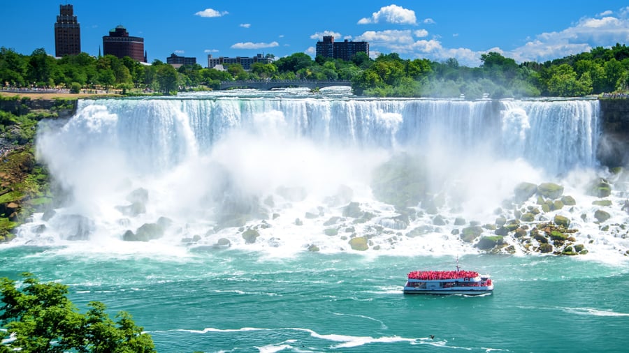 Se de imponerende Niagara Falls