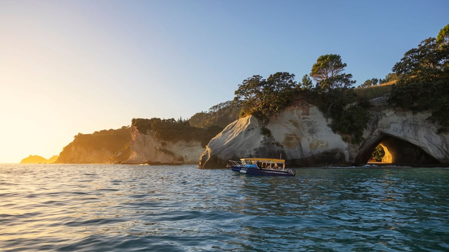 Cathedral Cove på Coromandel-halvön