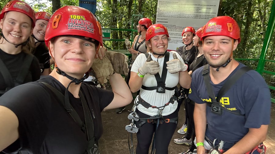 Zipline through Costa Rica's rain forest. 