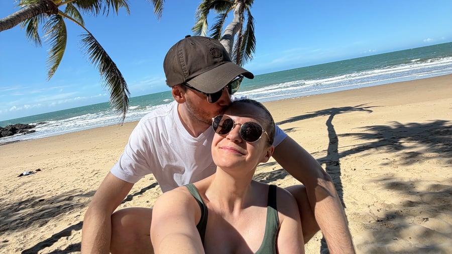 Chilling on the beach
