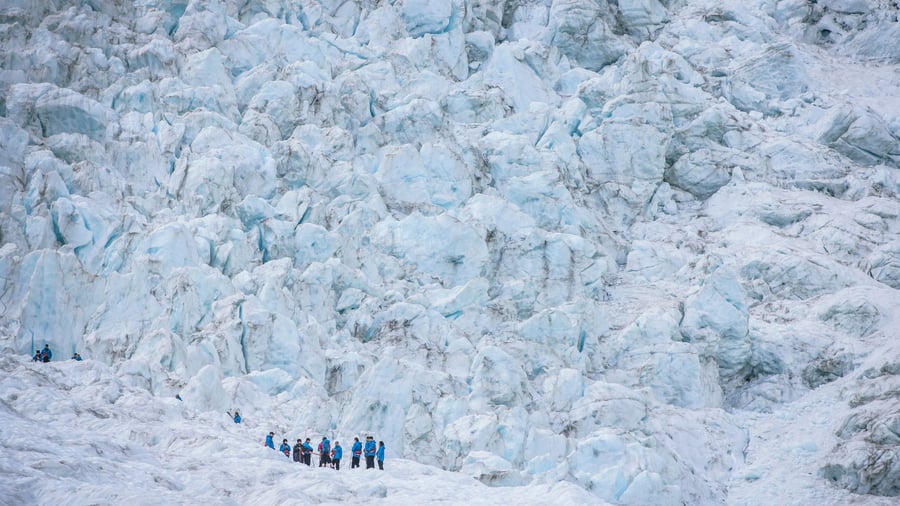 Glaciärvandring i Franz Josef