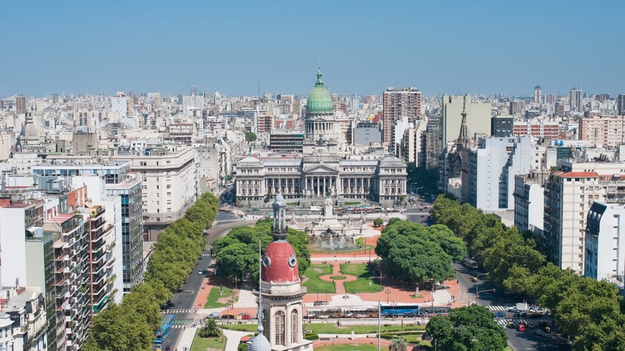 Buenos Aires från ovan