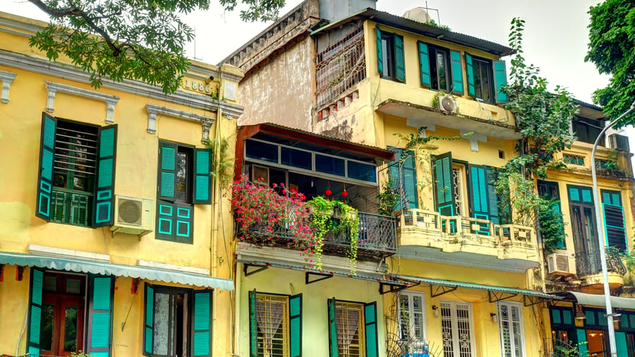 Buildings in the French Quarter