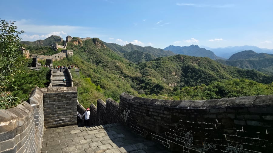 Wandelen over de Chinese muur